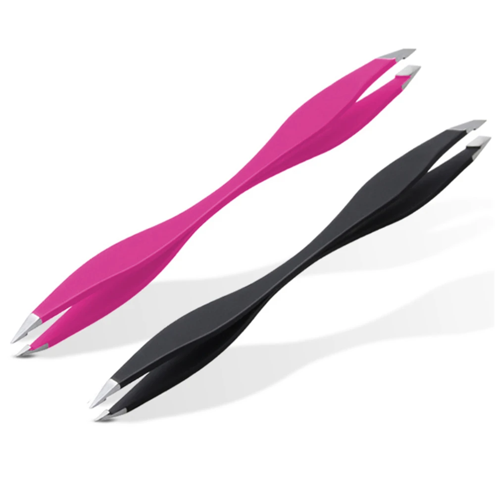 BRAINBOW-Pince à épiler à double extrémité pour les yeux, accessoire de maquillage, beauté, anti-séduction, extension de cils, 1 pièce