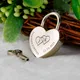 Cadenas personnalisé avec initiales clé d'amour de la fête du Léon porte-clés personnalisé pour