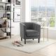 Fauteuil cabriolet moderne en velours