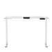 Inbox Zero Izzet Standing Desk, adjustable desk, home office desk Metal in White | 42 W x 8 D in | Wayfair 5E7B1DBCCE67408D8E5856BFB7594461