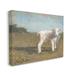 Stupell Industries Farmhouse Baby Lamb by Sara Baker - Wrapped Canvas Painting Canvas in White | 36 H x 48 W x 1.5 D in | Wayfair au-180_cn_36x48