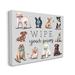 Stupell Industries Wipe Your Paws Pet Dog Phrase by Elizabeth Tyndall - Wrapped Canvas Graphic Art Canvas in Black/Brown | Wayfair au-231_cn_24x30