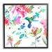 Stupell Industries Hummingbird Vivid Tree Blossoms by Evelia Designs - Floater Frame Graphic Art on in Blue/Brown/Pink | Wayfair au-227_fr_12x12