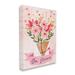 Stupell Industries Be Mine Romantic Valentine's Bouquet by N/A - Wrapped Canvas Graphic Art Canvas in Brown/Pink/White | Wayfair au-018_cn_16x20