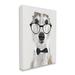 Stupell Industries Funny Dog Formal Bowtie Glasses by Karen Smith - Wrapped Canvas Graphic Art in Black/Gray/White | 40 H x 30 W x 1.5 D in | Wayfair