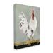 Stupell Industries Rooster Farmhouse Animal by Stephanie Workman Marrott - Wrapped Canvas Painting Canvas in White | 48 H x 36 W x 1.5 D in | Wayfair