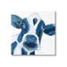 Stupell Industries Country Cow Face Farm Animal by Stephanie Workman Marrott - Wrapped Canvas Graphic Art Canvas in Blue | Wayfair au-354_cn_17x17