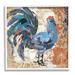 Stupell Industries Vintage Rooster Floral Collage Gray Framed Giclee Art By Evelia Designs Wood in Brown | 24 H x 24 W x 1.5 D in | Wayfair