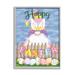 Stupell Industries Happy Easter Garden Gnome Eggs Framed Giclee Art By Lisa Kennedy Wood in Blue/Brown/Indigo | 14 H x 11 W x 1.5 D in | Wayfair