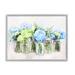 Stupell Industries Abundant Hydrangea Bouquet Garden by Ziwei Li - Floater Frame Graphic Art on in Blue/Brown/Green | Wayfair at-660_gff_24x30