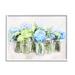 Stupell Industries Abundant Hydrangea Bouquet Garden by Ziwei Li - Floater Frame Graphic Art on in Blue/Brown/Green | Wayfair at-660_wfr_16x20