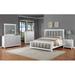 House of Hampton® 3-1_Dinnie Upholstered Panel Bedroom Set Upholstered in Brown/Gray | 61 H x 63 W x 63 D in | Wayfair