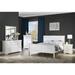 Red Barrel Studio® 5-1_Norah Sleigh Bedroom Set Wood in White | 46.8 H x 56 W x 72 D in | Wayfair 71DA81F23C6045028E96AA8A96362210