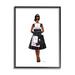 Stupell Industries Glam Brand Fashion Shopping Woman by Sally Swatland - Graphic Art Canvas in Black/Brown | 20 H x 16 W x 1.5 D in | Wayfair