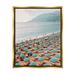 Stupell Industries Beach Umbrellas Coastal Vacation Floater Canvas Wall Art By Krista Broadway Canvas in Black/Green/Pink | Wayfair