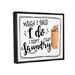 Stupell Industries I Do Didn't Mean Laundry Funny Phrase Floater Canvas Wall Art By ND Art Canvas in White | 25 H x 31 W in | Wayfair