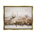 Stupell Industries Elk Herd Snowy Winter Scene Floater Canvas Wall Art By Krista Broadway in Brown/Gray | 25 H x 31 W x 1.7 D in | Wayfair