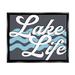 Stupell Industries Lake Life Water Waves Phrase Floater Canvas Wall Art By Lil' Rue Canvas in Blue | 17 H x 21 W x 1.7 D in | Wayfair