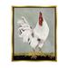 Stupell Industries White Rooster Farmhouse Animal Floater Canvas Wall Art By Stephanie Workman Marrott Canvas in Gray/Red/White | Wayfair