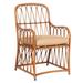 Woodard Cane Patio Dining Armchair w/ Cushion in White | 36.25 H x 21.31 W x 24.88 D in | Wayfair S650510-WHT-20T