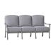 Woodard Casa 77.75" Wide Patio Sofa Metal/Sunbrella® Fabric Included in Gray | 35.25 H x 77.75 W x 35.5 D in | Wayfair 3Y0420-72-79Y