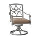 Woodard Wiltshire Rocking Outdoor Chair Metal in Gray/Brown | 36.75 H x 24 W x 29.1 D in | Wayfair 4Q0472ST-72-40Y