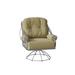 Woodard Derby Outdoor Rocking Chair, Leather in Gray/Brown | 41.25 H x 35.5 W x 34.75 D in | Wayfair 4T0077-72-24T