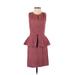 Mata Traders Casual Dress - Popover: Burgundy Dresses - Women's Size X-Small