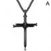 Nail Cross Necklace Mens Gold Silver Black Cross Pendant Chain Necklace Punk Vintage Hip Hop Night Club Party Jewelry for Men Boys W9H2