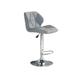 Modern stool fabric upholstered with stainless steel frame, Adjustable height and 360 Degree swivel. Set of 2