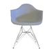 Eiffel Style Bucket Chair with chrome Legs - Light Grey. Set of 4