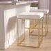 Pipe Gold Bar Stool (Set of 3) - 18" D x 18" W x 30" H