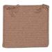 Taupe Brown Reversible Square Chair Pad Sample