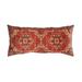 Canvello Decorative Velvet Throw Pillow - 14'' X 30'' - Rust - 14'' X 30''