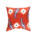 Canvello Turkish Handmade Decorative Silk Pillow - 20" X 20" - Orange