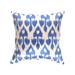 Canvello Turkish Handmade Decorative Silk Pillow - 20" X 20" - Blue - 20''X20''