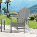 BONOSUKI Outdoor Adirondack Chair,HIPS Wooden-Like Finish Single Chair