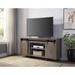 Farmhouse Style TV Stand with Sliding Barn Doors and 2 Compartments, Fits 60-Inch Flat Screen TVs