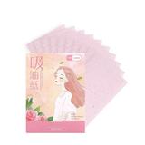 Lomubue 100Pcs/Box Essence Blotting Paper Soft Delicate Unbreakable Double-sided Botanical Fragrance Makeup Tool Flax Facial Oil-absorbing Paper for Women