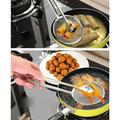 Kitchen Sink Protectors for Double Sink Stainless Steel Mesh Strainer Fr Sink Multi-functional Filter Kitchen With Clip BBQ Food Oil-Frying Filter Spoon Bath Strainer Hair Catcher Measuring Cups 4 Cup