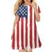 kpoplk 4th of July Dress Toddler Girl Fourth American Flag Outfit American USA Flag Kid Patriotic Clothes(3-4 Years)