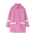 Children s Boys Girls Button Rain Jacket Hooded Windproof Raincoat Kids Long Sleeve Hoodie Trench Rain Jacket 2Y-3Y