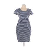 Jessica Simpson Casual Dress: Blue Stripes Dresses - Women's Size Small