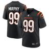 Cincinnati Bengals Nike Home Game Jersey NFL 2023 Draft First Round Pick - Black Myles Murphy Mens