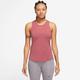 Tanktop NIKE "DRI-FIT ONE LUXE WOMEN'S STANDARD FIT TANK" Gr. L (42/44), rot (adobe reflec) Damen Tops Sport