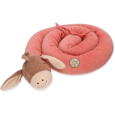 Nestchenschlange STERNTALER "Emmily", rot (hellrot), Obermaterial: 75% Polyester, 25% Baumwolle. Obermaterial 2: 100% Polyester, Bettnestchen