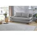 Schlafsofa JOCKENHÖFER GRUPPE "Yann" Sofas Gr. B/T: 198 cm x 92 cm, Feinstruktur, grau 2-Sitzer-Sofa Schlafsofa 2-Sitzer Sofas inklusive Bettfunktion, StauraumBettkasten, verstellbare Armlehnen