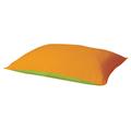 Bertoni Tende | Camp Pillow, gepolstertes Reisekissen, Tragetasche mit Kordelzug, 40 x 25 cm, Farbe: Grün/Orange