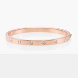 Kate Spade Jewelry | Kate Spade Rose Gold Set In Stone Hinged Bangle | Color: Gold | Size: Os