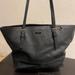 Nine West Bags | Nine West Black Leather Tote. | Color: Black | Size: Large